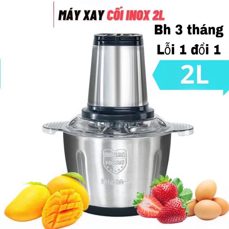 (Loại 1) Máy Xay Thịt, Cối Xay Thực Phẩm Đa Năng Dung Tích 2L Chất Liệu Inox 304 Cao Cấp Công Suất 2500w Bảo Hành 3 Tháng máy  xay