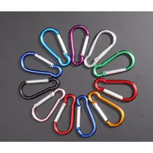 Gantungan Hook Carabiner Keychain Lock Polos Buckle Mini