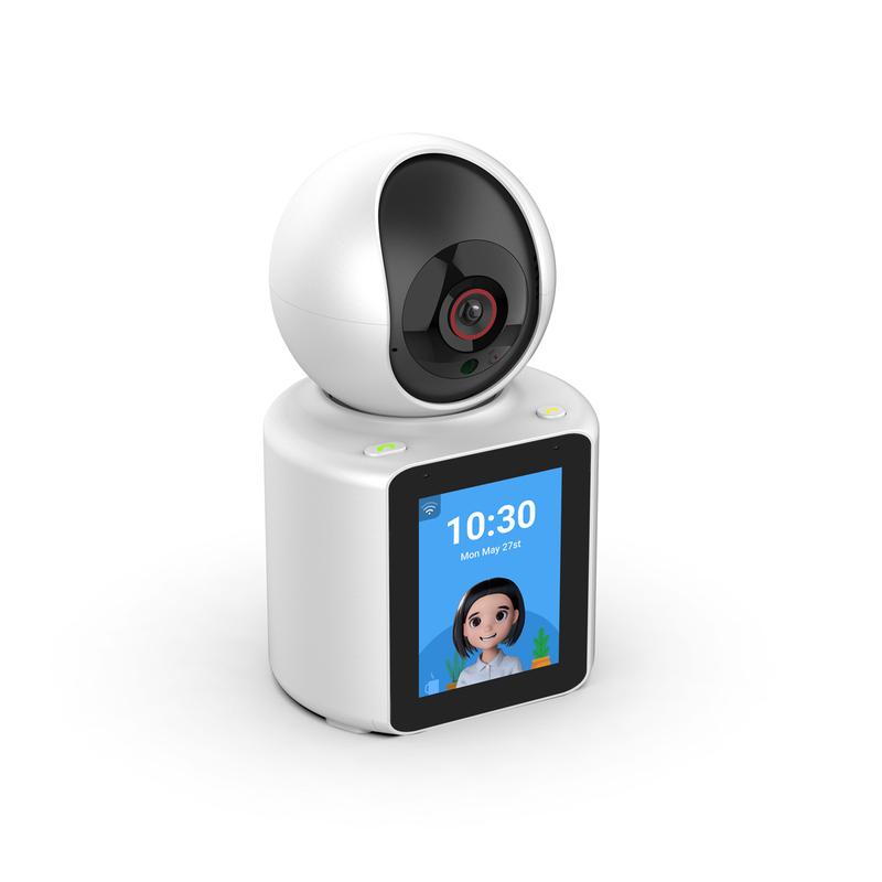 2MP HD Wireless WiFi Two-Way Camera, 2.8 Inch IPS Screen, 360 ° 1080P Home Security Camera, 5V USB Power Supply, with Audio, Two-Way Call, Automatic Humanoid Tracking, Night Vision Camera 0