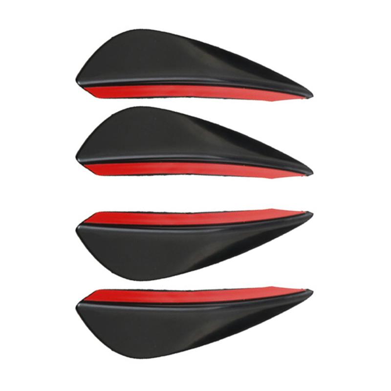 Product Introduction of 4Pcs Car Front Bumper Lip Decoration Diffuser Shunt Fin Body Spoiler Canard Universal Auto Modified Canard Exterior Parts #448240 33