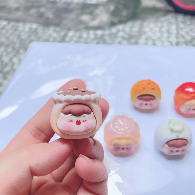 ￼Túi mù bé bánh bao size 2.5cm biểu cảm siêu dễ thương DIY Mô Hình Đồ Chơi Toy Voi 7