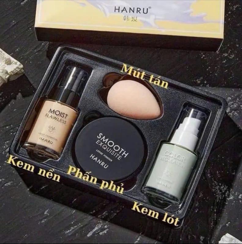 Bộ Trang Điểm 4 Món Hanru Đầy đủ Tiện Lợi Cho Người Mới Bắt Đầu