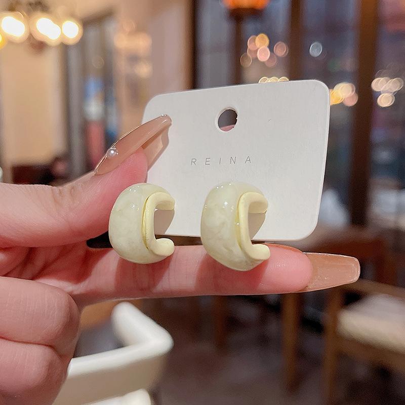 Product Introduction of Sterling Silver Needle Internet Celebrity Live Broadcast Hot-Sale Earrings Stall Supplies for Night Market All-Match Fashion Earrings Ear Rings Wholesale 22