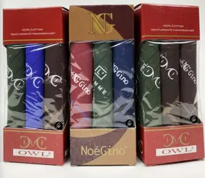 1BOX = 3Pcs Saputangan Pria / Wanita Dewasa Katun Halus |  Lap Tangan | Aksesoris .
