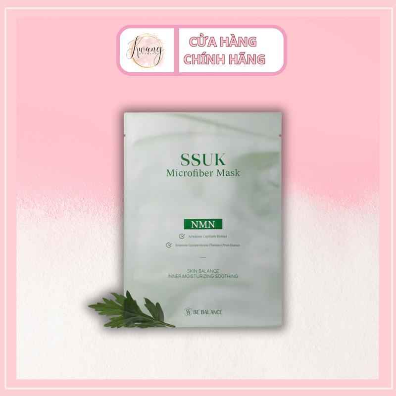 Hộp 10 Miếng Mặt nạ vải vi sợi BE'BALANCE NMM ngải cứu SSUK Micro Fiber Mask