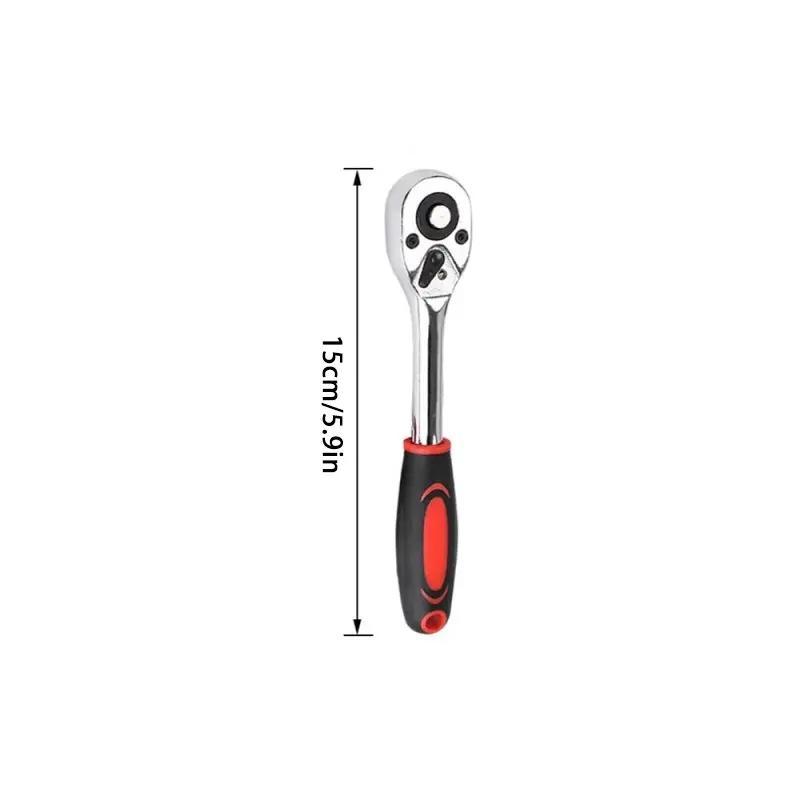 1/4 Inch Multifunctional Ratchet Wrench, 1 Count Quick Release Telescopic Ratchet Socket Wrench Tool, Ratchet Handle Wrench Repair Tools, Hardware, Portable 2