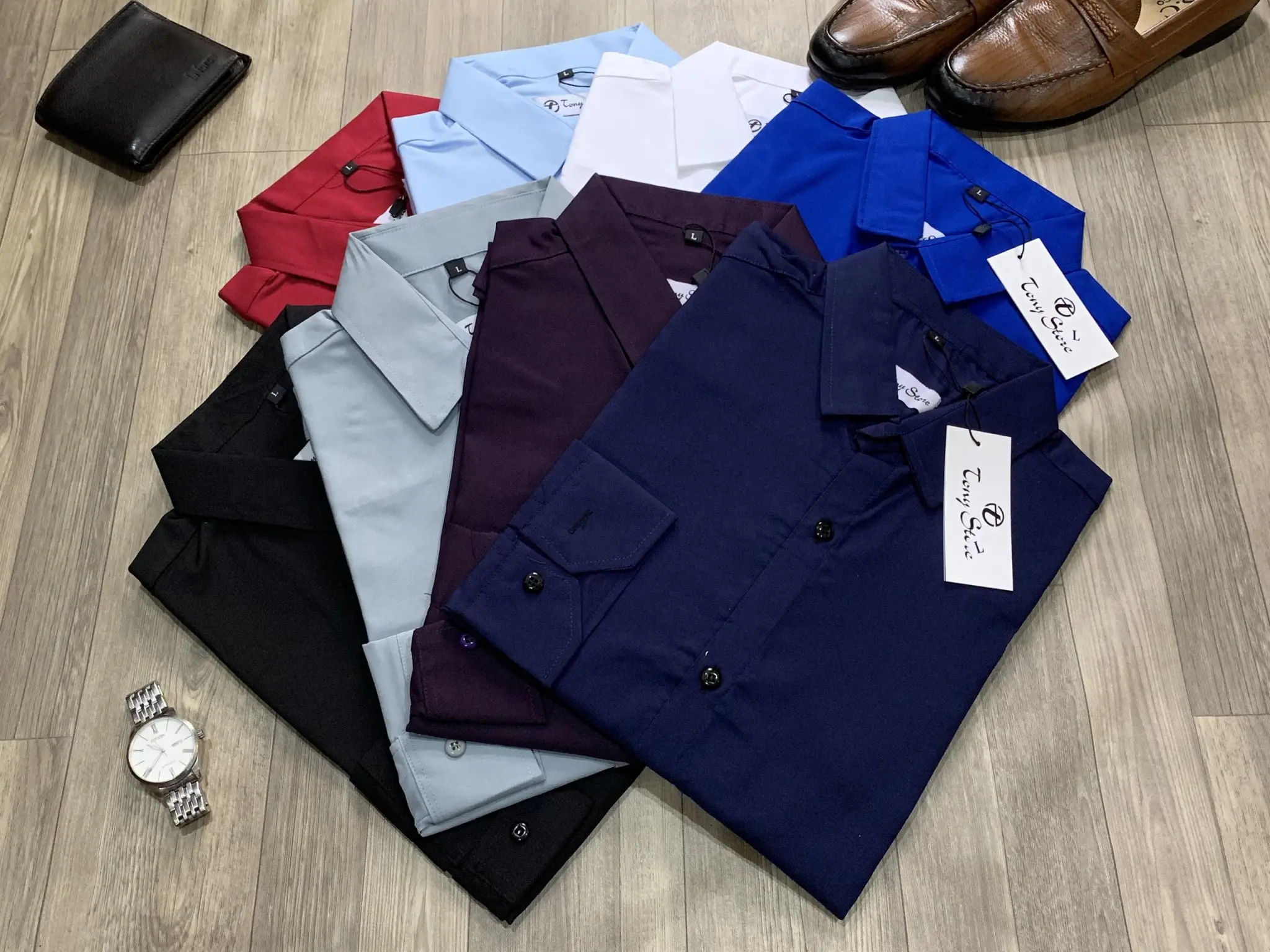 [ Xả Hàng Rẻ Hơn bán buôn ] Sơ mi Nam dài tay hàn quốc cổ bẻ hàng vải cotton cao cấp ôm dáng ôm body thời trang trẻ