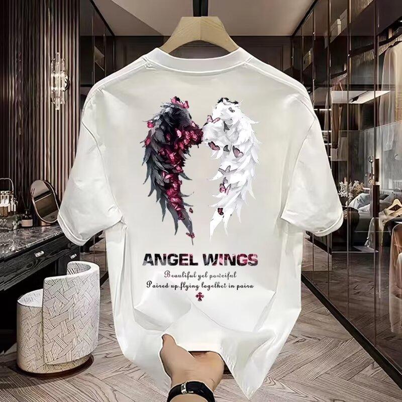 Product Introduction of Người Đàn Ông Cotton In Đầu Ngắn Tay Áo T-Shirt Mùa Hè Người Đàn Ông Hip Hop Vòng Cổ Áo Gió Người Đàn Ông Phù Hợp Với Thời Trang Giản Dị T-Shirt 3