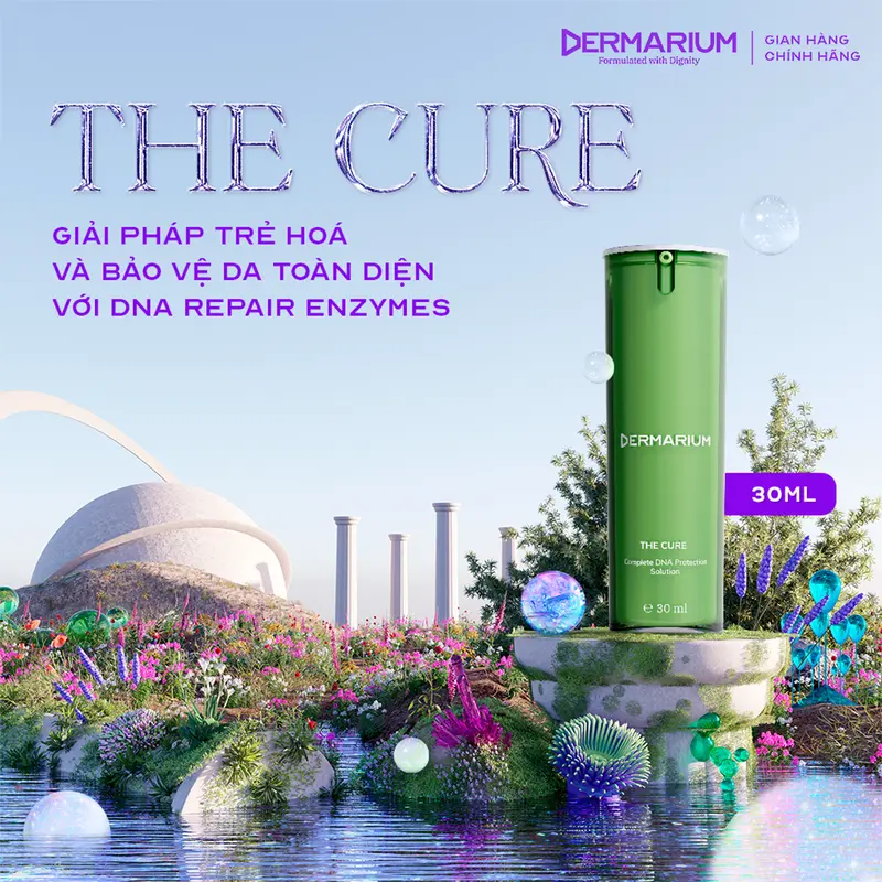 Dermarium The Cure - Tinh Chất DNA Repair Enzymes Trẻ Hoá & Bảo Vệ Toàn Diện 30ml 0