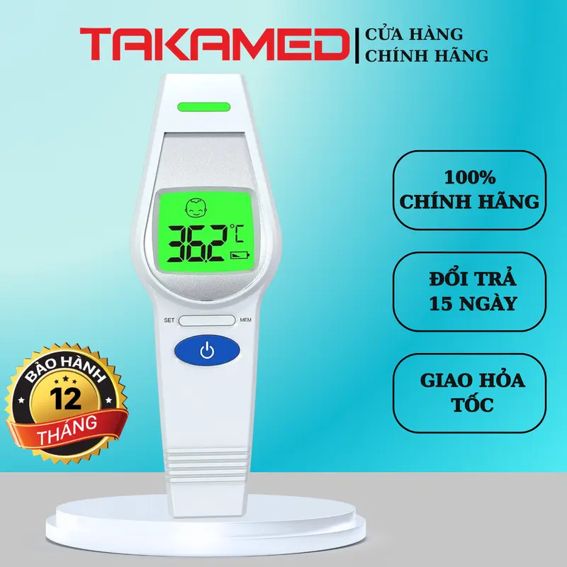 Nhiệt kế điện tử hồng ngoại ALPHAMED UFR106 thiết kế nhỏ gọn, độ chính xác cao, màn hình màu 0