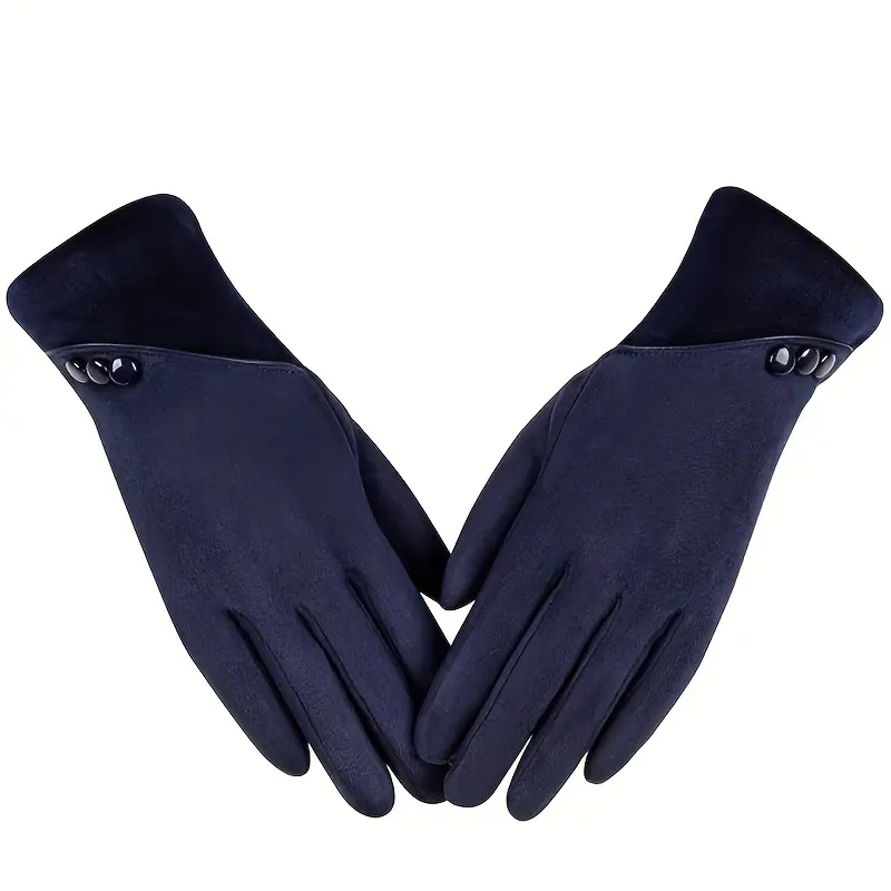 Women's Waterproof Winter Outdoors Sports Gloves, Touch Screen Compatible, Warm Insulation, Faux Fur Lining, Non-Retractable, Fingerless Design 1