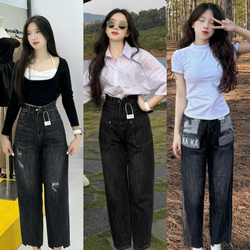 Quần jeans baggy loại 1 (KÈM ẢNH THẬT) đủ Szie s m l 5