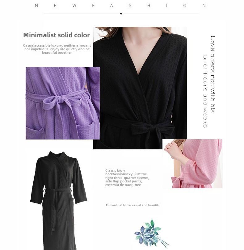 Product Introduction of Stylish Bathrobes for Men and Women  for Hotel Wholesale Wide and Absorbent Bathrobes for Relaxing 7