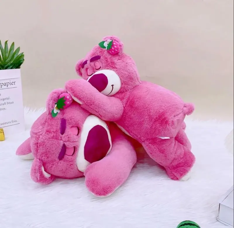 Gấu bông gấu dâu lotso dáng nằm đủ kích thước Thú Nhồi Bông 2