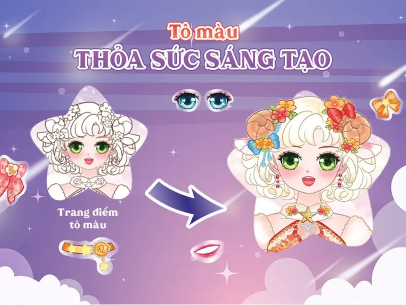 Sách Thiếu Nhi - Sách Trang Điểm Ruby - Công Chúa Chòm Sao - MEGA - Newshop 6