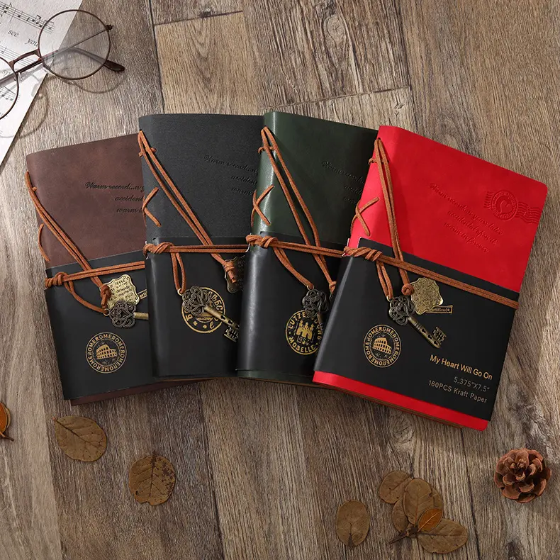 Sổ Tay Bìa Da - Nhật kí Bìa Mềm Phong Cách Vintage Giấy Kraft - Làm bullet journal 4