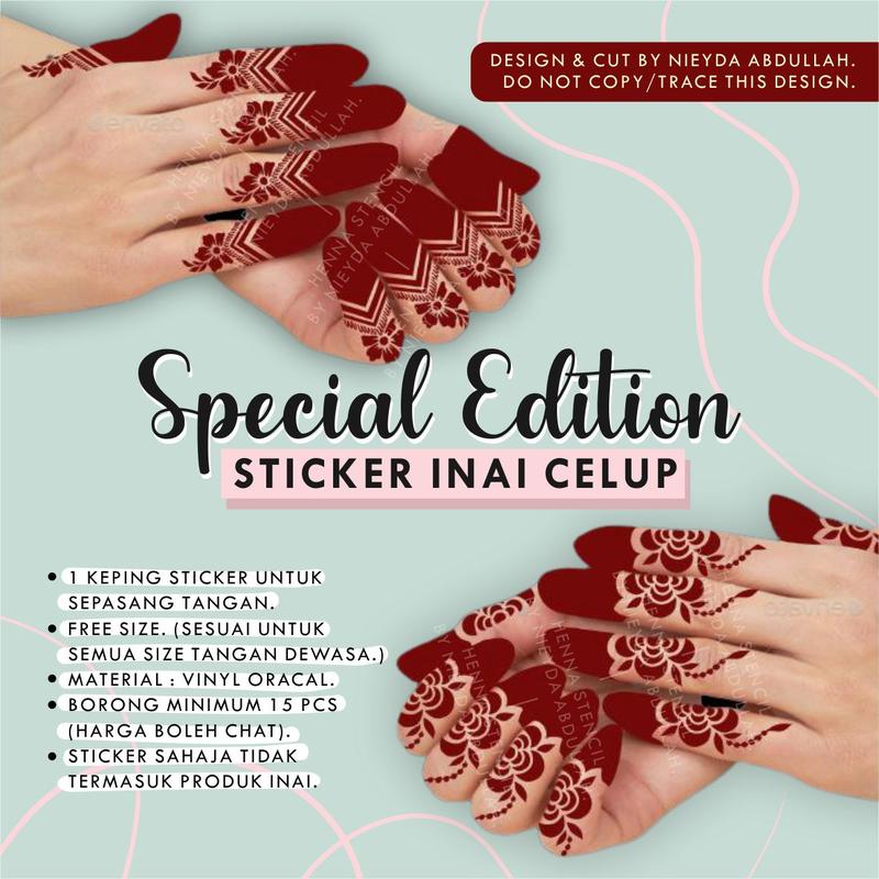 HENNA STENCIL FULL CAPPING SPECIAL EDITION by Nieyda Abdullah - TikTok ...