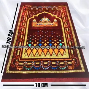 Sejadah Dewasa Ukuran 110X70 cm / Sajadah Turky Turkiye Super Bahan Beludru Perlengkapan Sholat