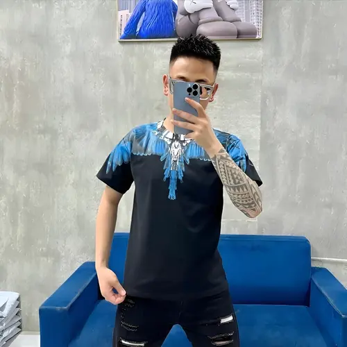 Áo Phông Đại Bàng  Xanh - Áo Thun Cánh Chim Xanh In Hình Tràn Cổ 2 Mặt, Thời Trang Cặp Đôi Hottrend 2024 Quần Ngủ