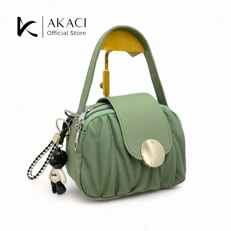 Tas selempang dan bahu Akaci EMBUL Tas Wanita Kekinian 09-8197 Bahan Nilon 3 ruang slingbag kekinian style cewek lucu unik murah Terbaru 5