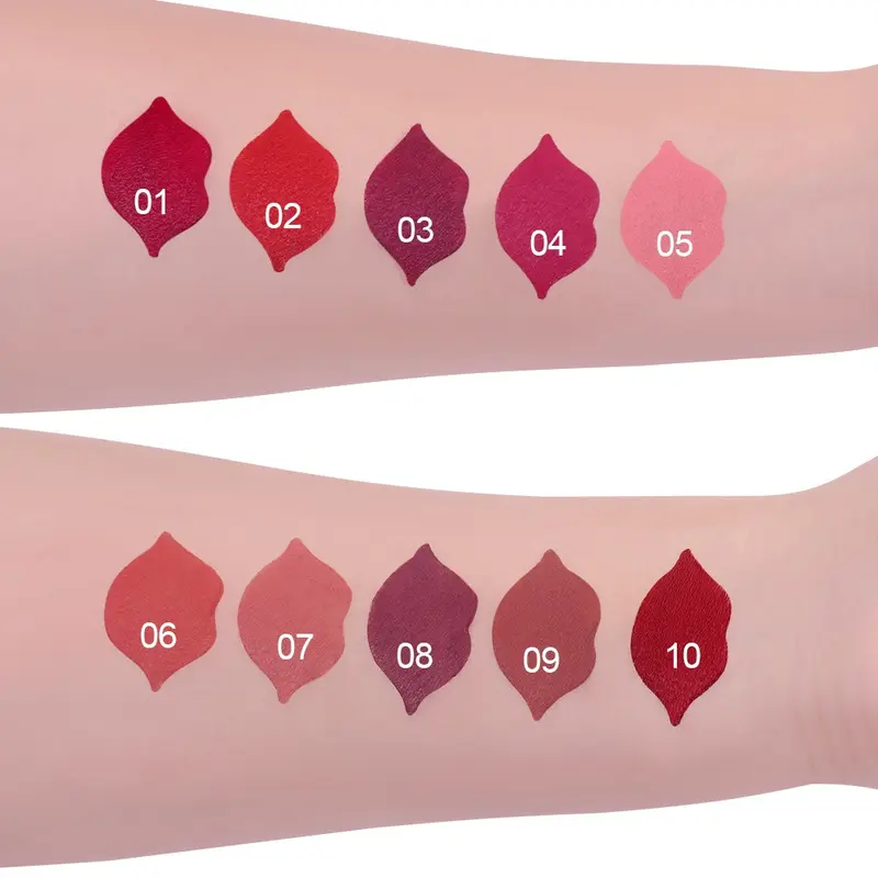 Lipstik Matte Beludru Jenuh Matte Matte Lipstik Merah Lucu Lipstik Merah Sejati import 3