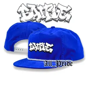 Battle / Topi Snapback Classic / Rope Cap Hats / Topi Skena Fashion Cowok Cewek - Battle Biru