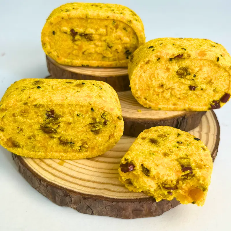 Bánh Ngũ Cốc Gấc Mix Hạt Không đường [ 5 Nguyên Liệu Tự Nhiên ] Thức Ăn Vặt Snack Food 3