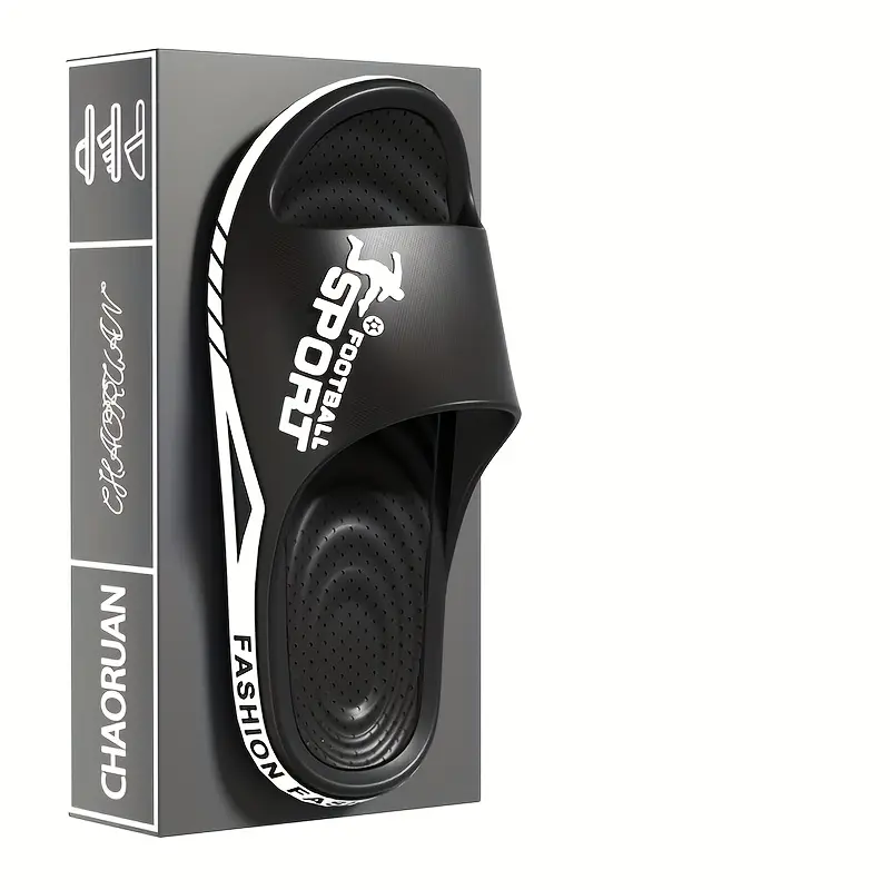 Ultra-Soft Fashion Thick Sole Slides - Couples' Sporty Beach & Home Sandals with "SPORT" Graphic Design, EVA Material, Comfortable Indoor/Outdoor Slippers 7