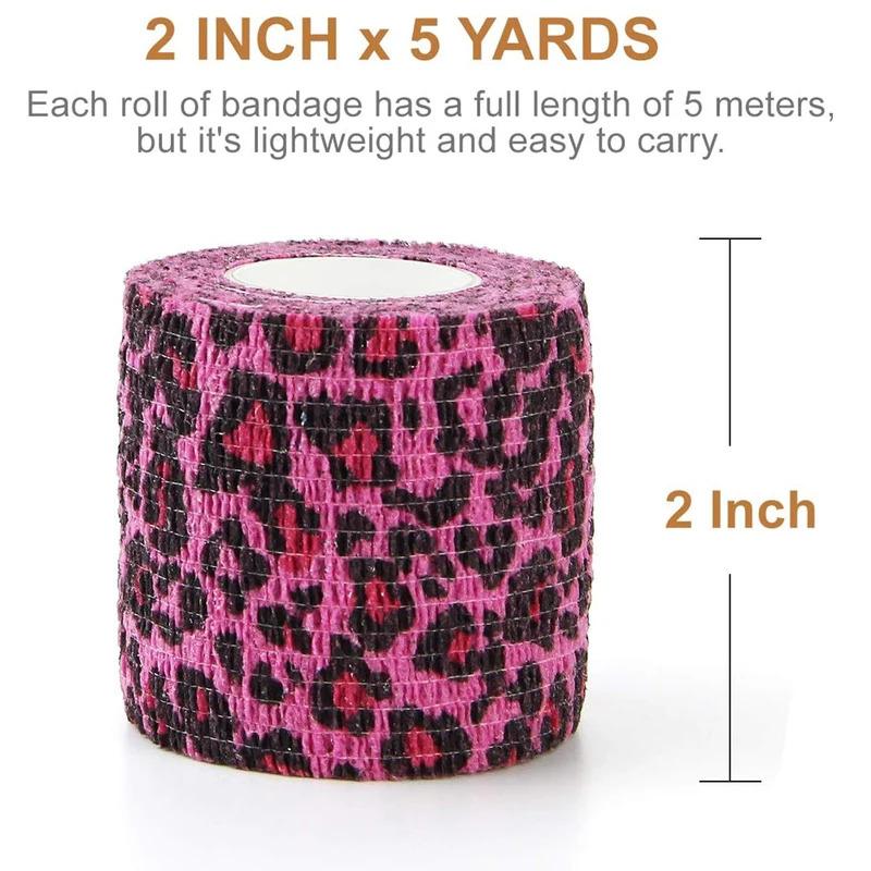 Tape Tattoo Handle Bandage Anti-slip Athletic Nonwoven Waterproof Disposable Self-adhesive Elastic Bandage Grip Cover Wrap 2