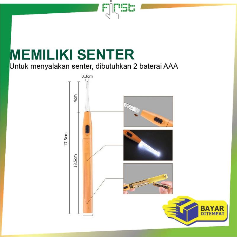 Product Introduction of [COD] FH C722 Pembersih Korekan Telinga Dewasa dan Anak dengan Lampu Senter Portabel Kuping 18