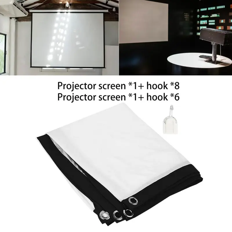 Màn hình máy chiếu, tỷ lệ 16: 9, cho gia đình, nhà hát, thuyết trình, giáo dục và phim ảnh Projector 3