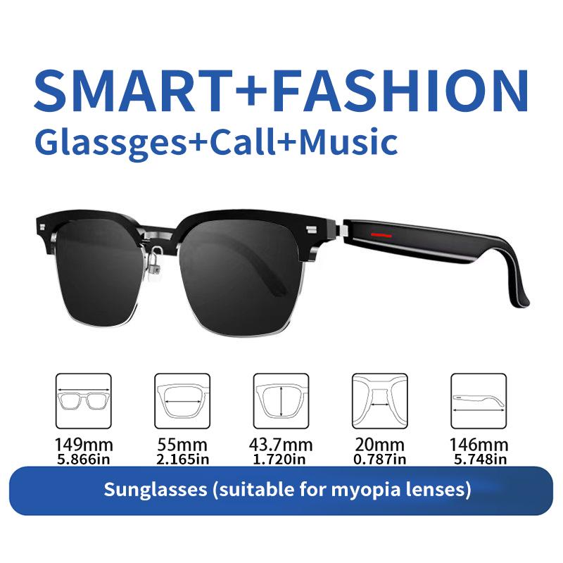 New smart wireless bluetooth glasses to listen to music to answer the phone men and women fashion sunglasses sunglasses glasses Wearable - Image 3