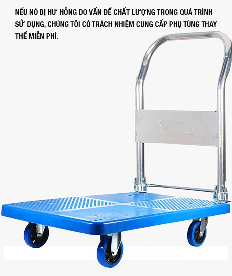 Product Introduction of MORESAVE Xe đẩy hàng kéo hàng cao cấp 4 bánh cao su chống ồn gấp gọn  tải trọng 300kg or 150KG 2