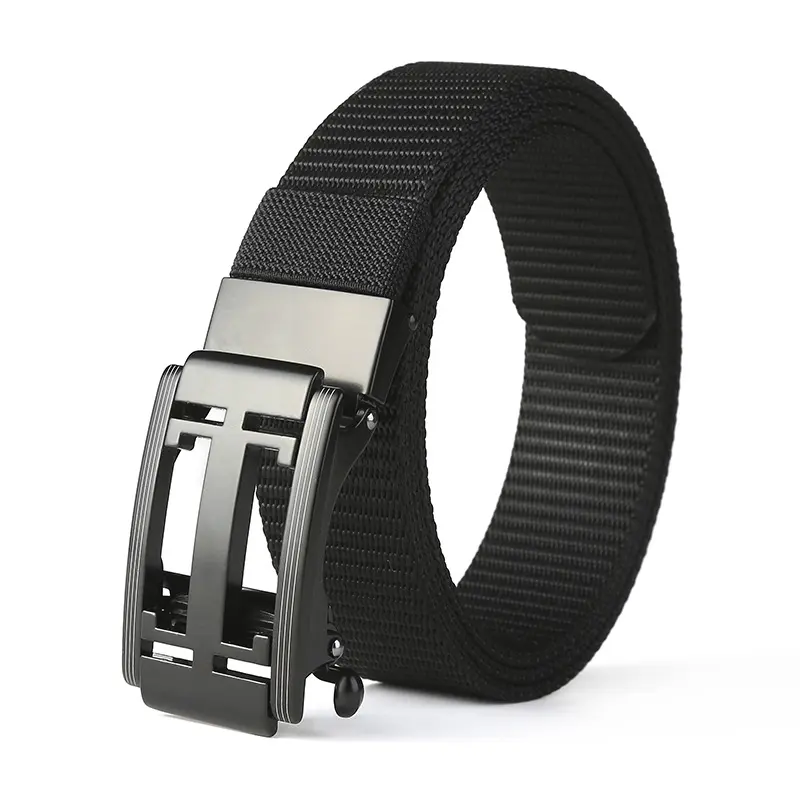 Thắt Lưng Nam, Thiết Kế Không Răng, Khóa Tự Động, Chất Liệu Vải Nylon, Thích Hợp Cho Giới Trẻ, Dễ Phối Đồ, Quần Thường Ngày Thời Trang Nam, Hàng Mới Về
