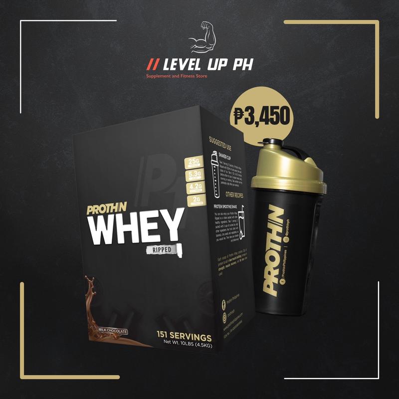 PROTHIN Whey Ripped Whey Protein Powder 10lbs 151 Servings Free ...