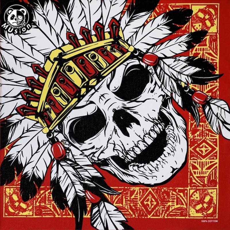 Khăn Bandana, Thiết Kế Đầu Lâu Musion, Làm Bằng Bông, Màu Đen, Phong Cách Cổ Điển Và Hip Hop, Durag, Mặt Nạ Đầu Lâu Harley Davidson, Thiết Kế Chìa Khóa Kain, Khăn Quàng Cổ Vuông Cổ Điển Thích Hợp Cho Khăn Bandana Đi Xe Máy Cho Nam 3