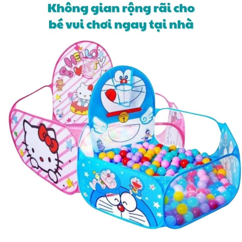 Lều bóng - quây - nhà banh lục giác gấp gọn cho bé- tặng kèm 25 bóng 0
