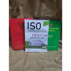 Paket 3 buku wajib farmasi ( Farmakope indonesia edisi 3 , iso dan fornas )