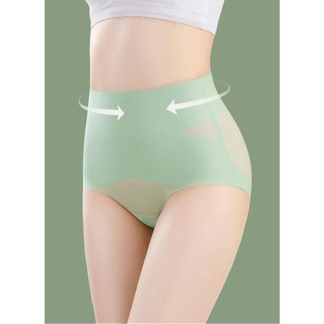 Spring and Summer New High Waisted Tuck Pants Belly Pressure Strong Corset Non-Curling Waist-Controlled Base Shaping Seamless Underwear Women's Tight Belly Upgraded Version 1.8