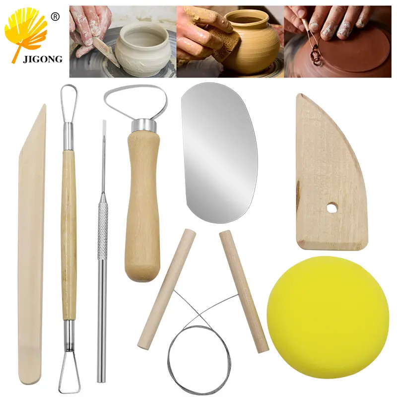 Ceramics Carving Tools DIY Pottery /Clay Sculpture Knife 8CPS Wood Carving Chisel Knife Hand Tool
