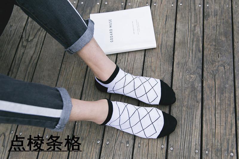 Product Introduction of Summer Korean Style Men's Cotton Boat Socks Retro Fashion Invisible Socks Plain Flat Socks Personality Fashion 22