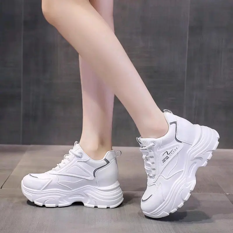 TĂNG 1 SIZE - Giày thể thao độn đế da 9p S hàng chuẩn QC Sneaker 2