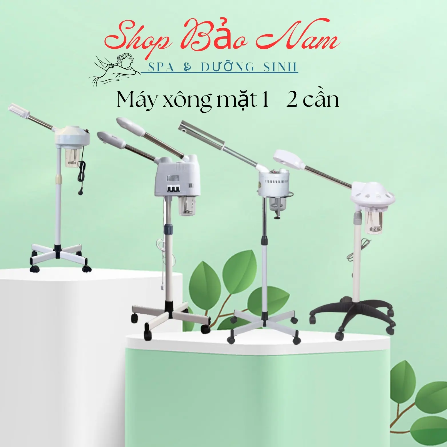 Máy xông hơi 1 cần mẫu mới  có chế độ hẹn giờ | máy xông mặt 2 cần | xông 1 cần xông thảo dược UFO Skincare