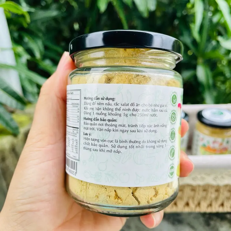 Bột Nêm Rau Củ Ăn Dặm Kodomo Jan’s Cho Bé 6m+ Gia Vị 6