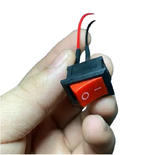 Công Tắc Bập Bênh 6A/250V 2 Chân 2 Chế Độ ON-OFF KÈM DÂY Phụ Kiện 7