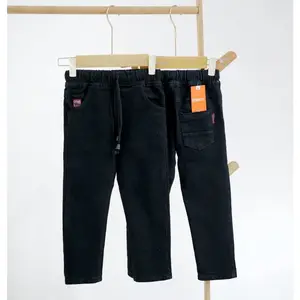 Celana Panjang Jeans Anak GEO 2-11 Tahun By Gymbkids Warna Hitam Halus Stretch Cowok