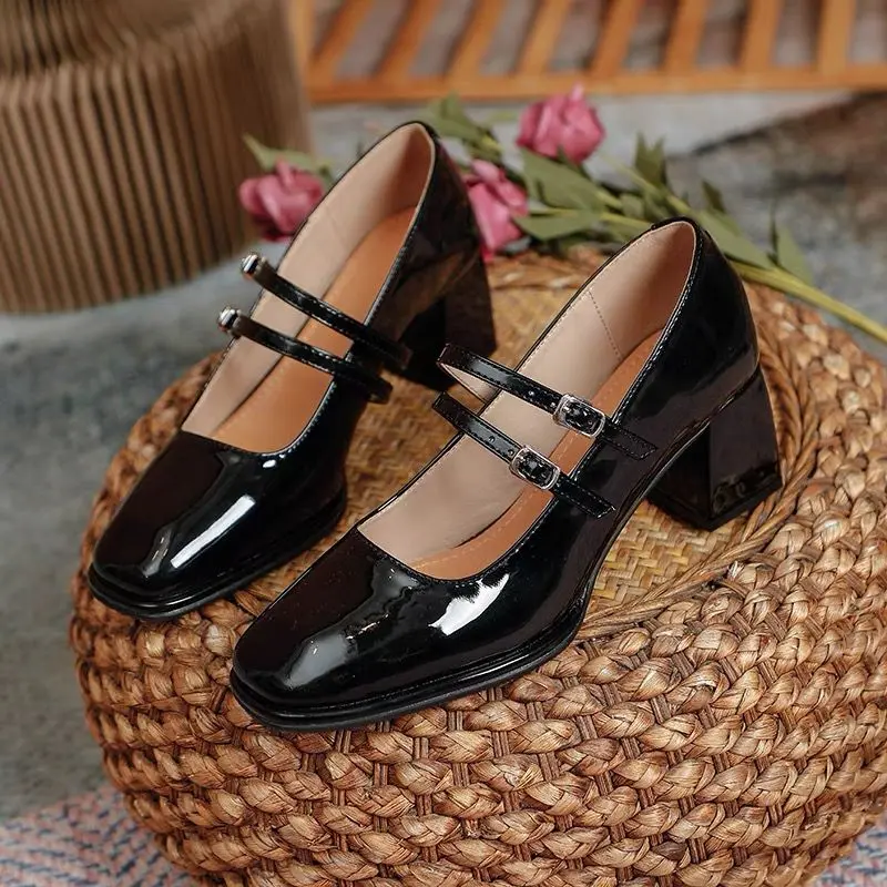black low heel dress shoes IDIFU Pumps Closed Toe for Women Pointed Toe Kitten Heels Comfortable Casual Formal Work Office Prom Sparkly Rhinestones Elegant Strappy Ankle Strap Heels(Black, 5) Our collection of bunion pumps is designed to provide relief and fashion Ushes - Black Short Heel