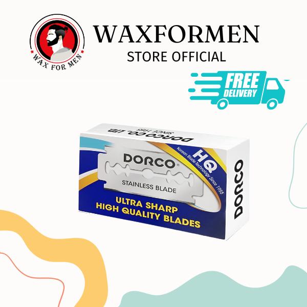   CHÍNH HÃNG  Lưỡi dao lam Dorco HQ trắng hộp 100 lưỡi - Wax for men 