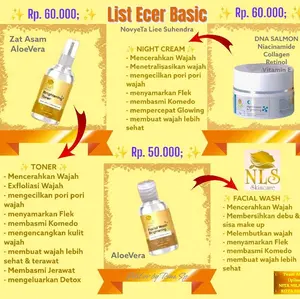 Eceran Sabun, Toner, Day Cream dan Night Cream NLS Skincare