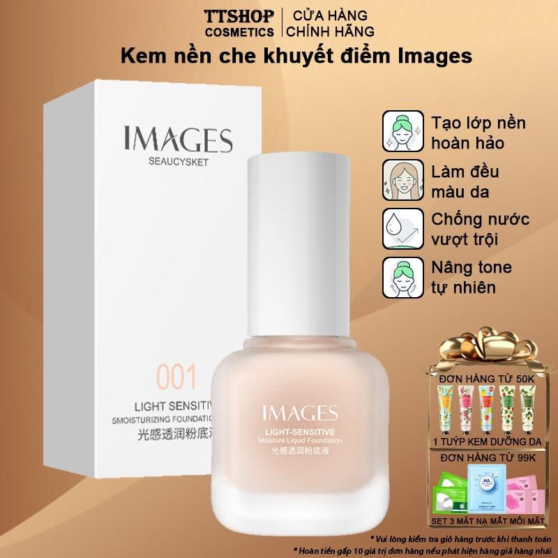 Kem nền che khuyết điểm Image kiềm dầu kháng nước lâu trôi tạo lớp nền đẹp trong suốt hộp thuỷ tinh